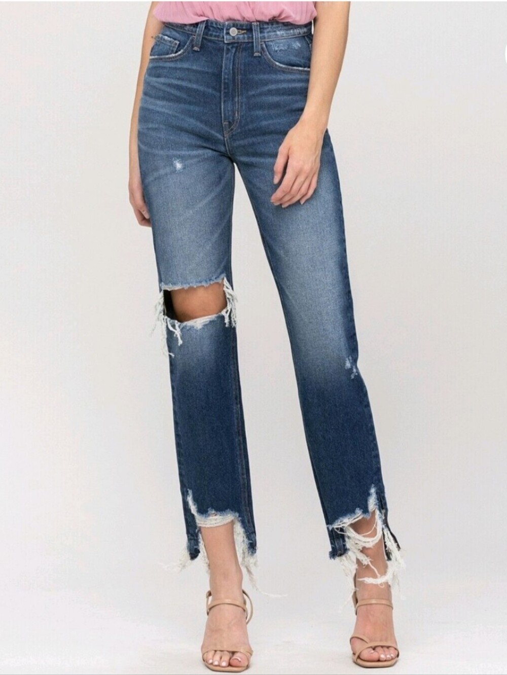 Flying Monkey Distressed Frayed Hem Jeans Size 30